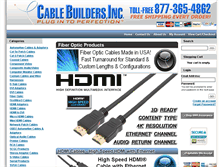 Tablet Screenshot of cablebuilders.com